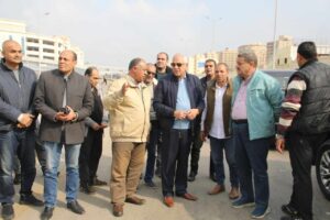 جولة لمحافظ الجيزة لمتابعة أعمال الكفاءة والتجميل بمحيط شوارعها