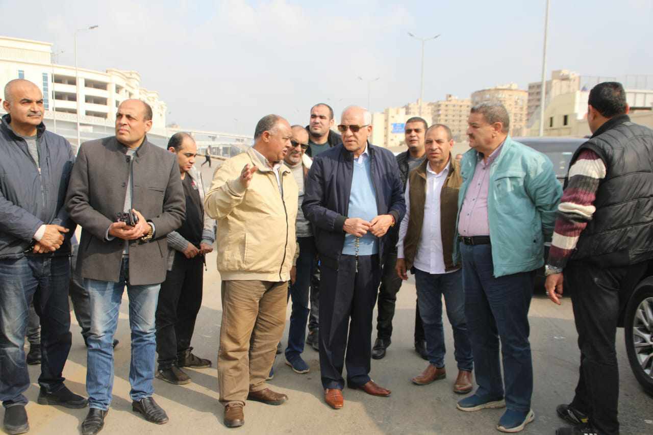 جولة لمحافظ الجيزة لمتابعة أعمال الكفاءة والتجميل بمحيط شوارعها