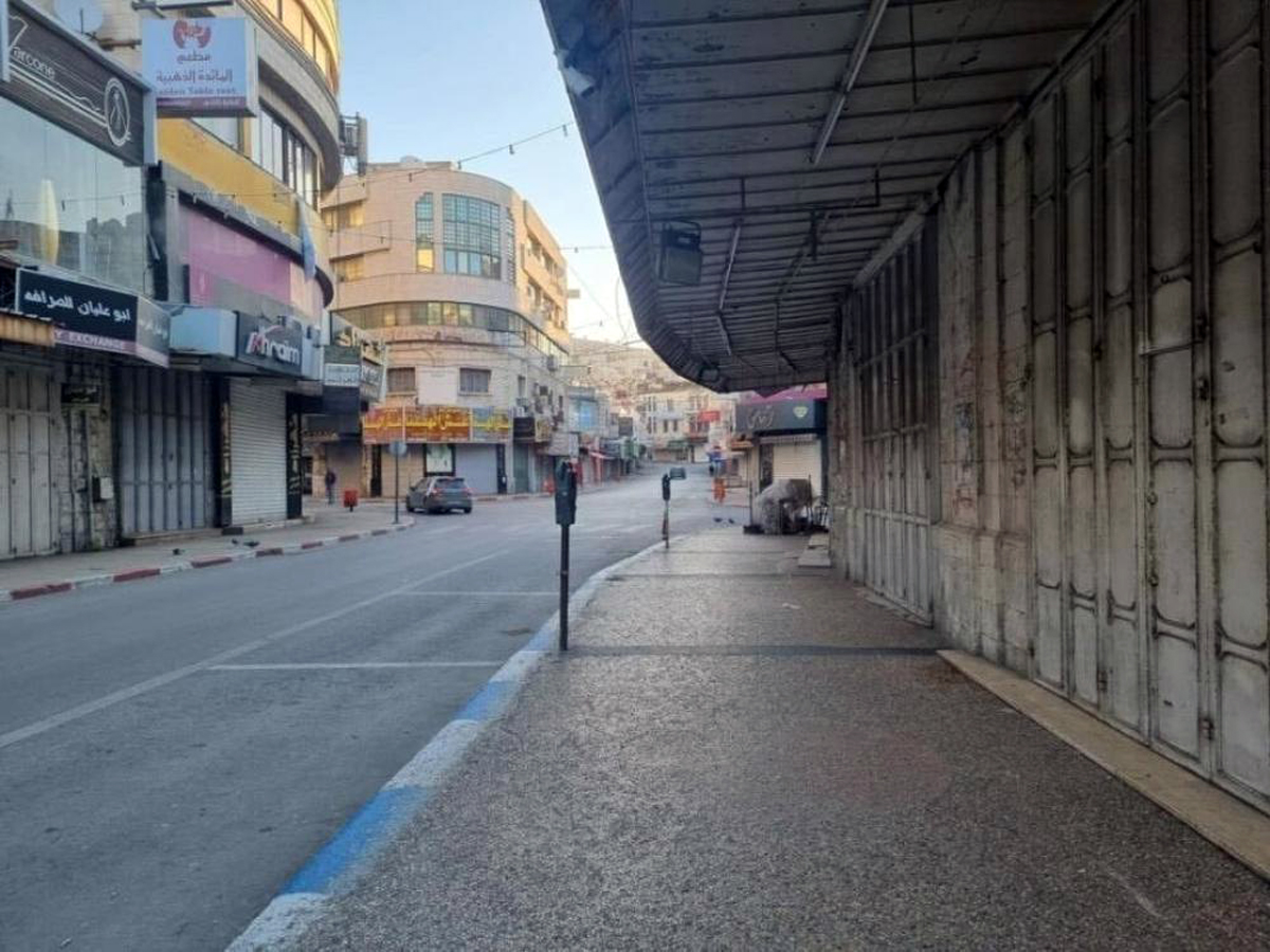 إضراب شامل في الضفة الغربية تنديدًا باستمرار الحرب على غزة