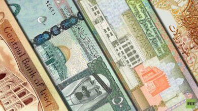 العملات العربية والأجنبية