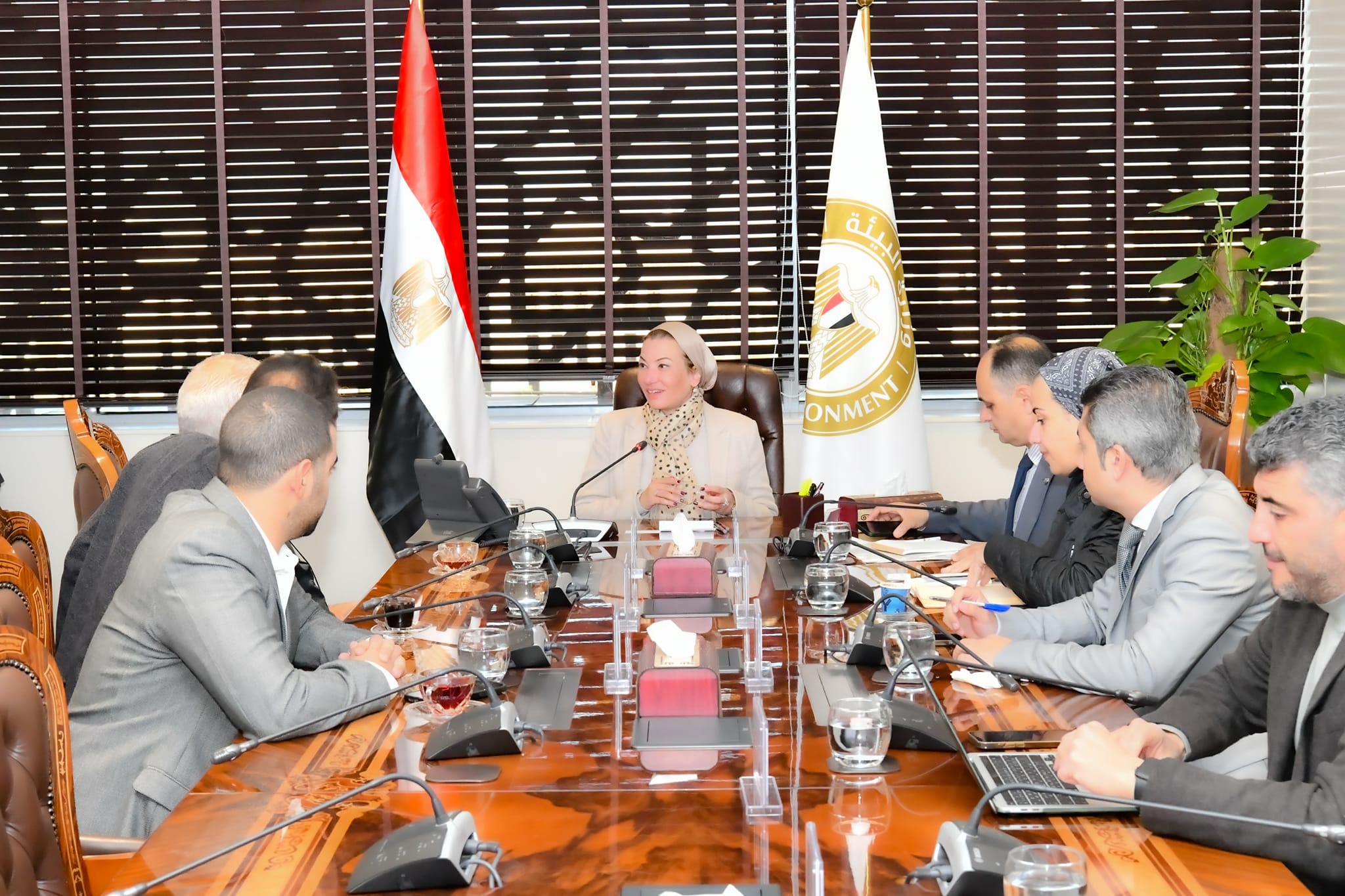 وزيرة البيئة تبحث سبل الاستثمار بمحمية وادي دجلة