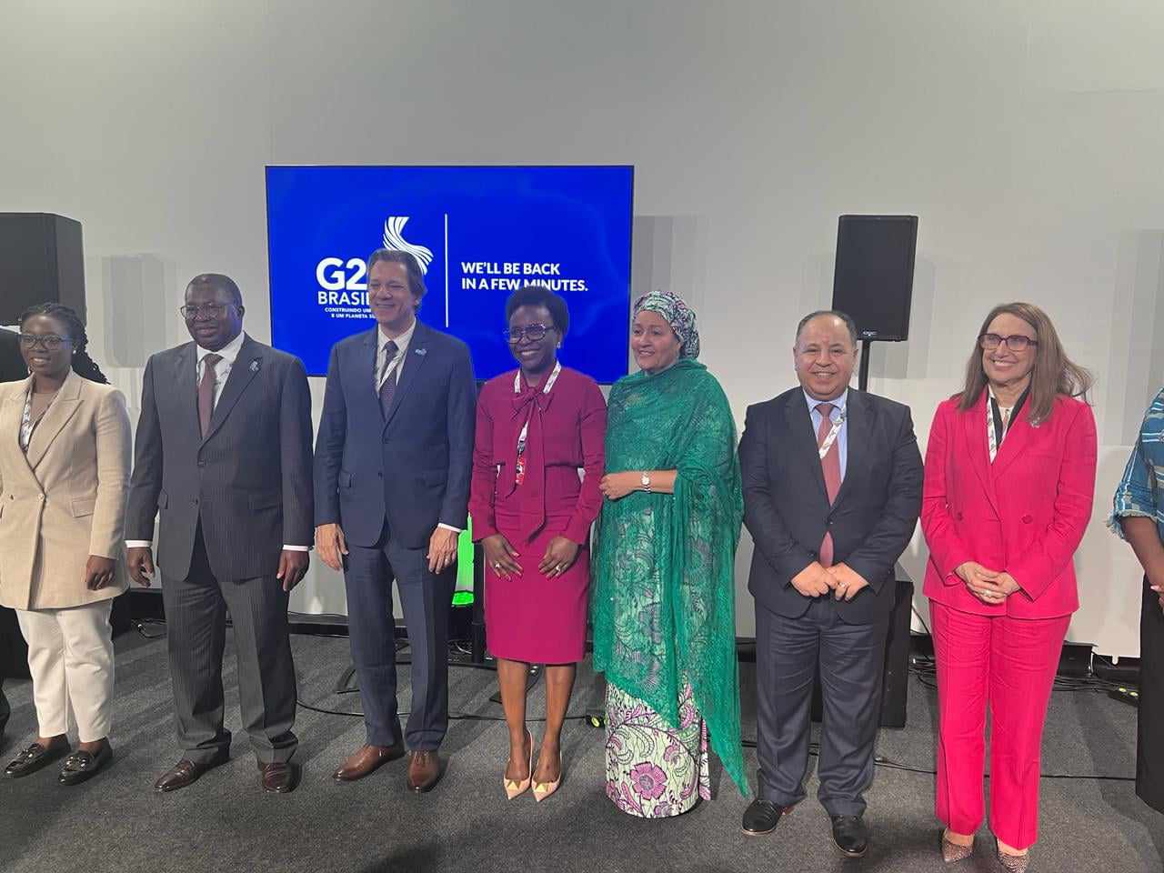 معيط يتحدث بصوت أفريقيا في اجتماعات مجموعة العشرين بالبرازيل