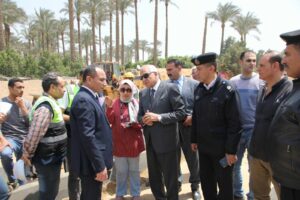محافظ الجيزة يتفقد محور المنصورية حتي كوبري عز