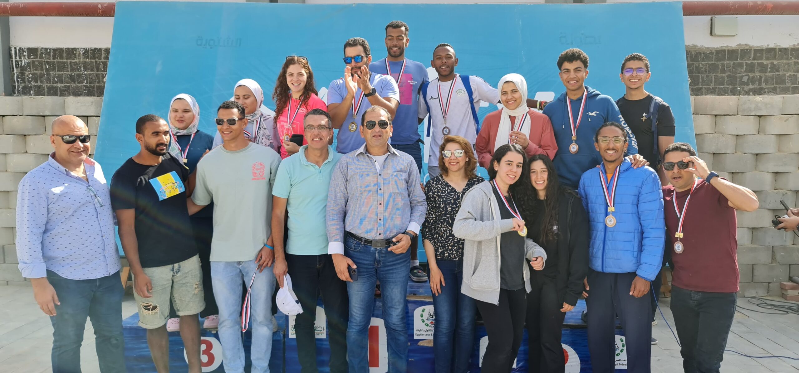 النادي المصري للتجديف يكتسح سباقات ماراثون بطولة الجمهورية للكياك والكانوي لمسافة 5 ألآف متر
