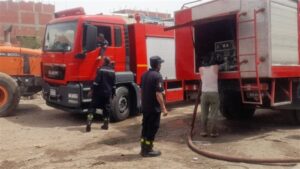 النيران تلتهم منزلين في بني سويف