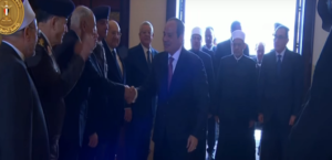 السيسى يصل مقر احتفالية وزارة الأوقاف بليلة القدر