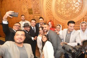 بالصور..مصطفى كامل يحتفل بعقد قران ابنته برفقة نجوم الفن والموسيقى