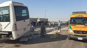 إصابة 5 أشخاص في حادث تصادم ميكروباص وربع نقل بالدقهلية