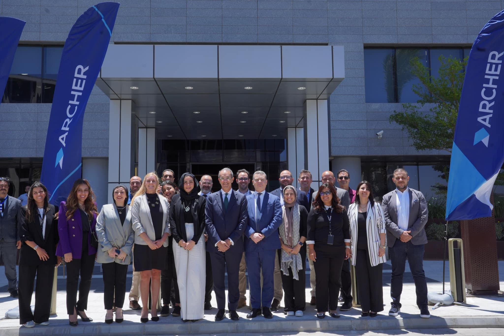 وزير الاتصالات يفتتح المقر الجديد لشركة “أرتشر” Archer الأمريكية الرائدة فى حلول إدارة المخاطر بالقاهرة الجديدة