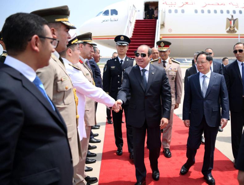 السيسي ونظيره الصيني يبحثان غدا قضايا دولية وإقليمية على رأسها حرب غزة