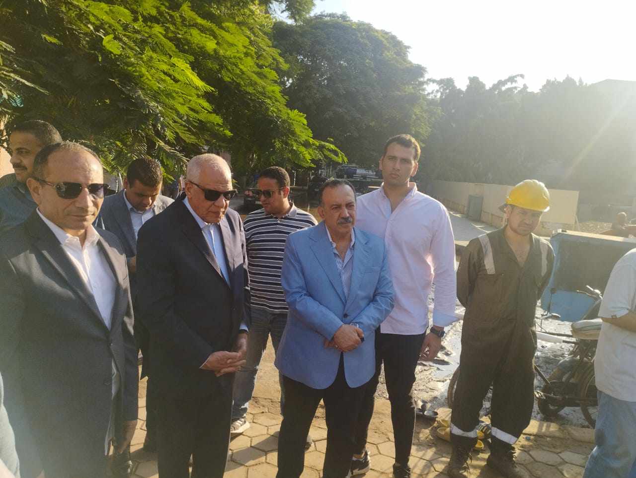 الجيزة تتابع ميدانيا أعمال اصلاح كسر مفاجئ بخط مياه بالدقي