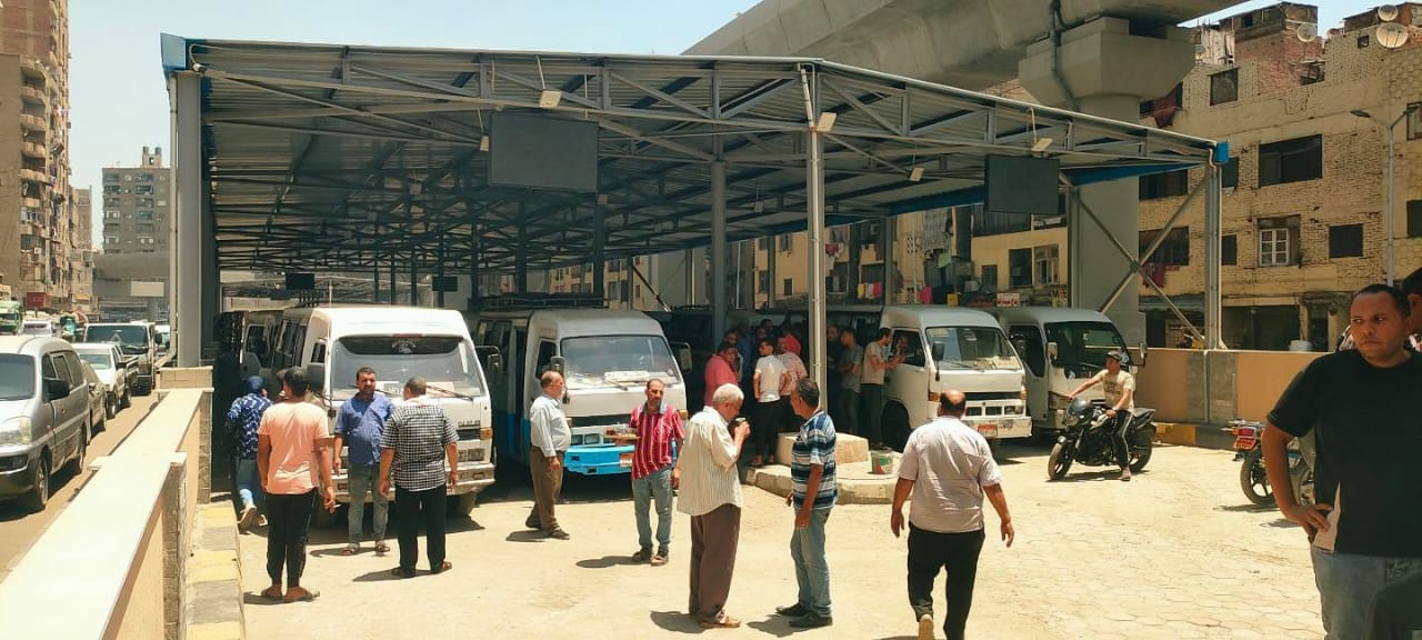 الجيزة تتزين بمواقف السرفيس الجديدة