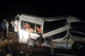 إصابة 7 أشخاص في تصادم ميكروباص بملاكي على طريق جمصة