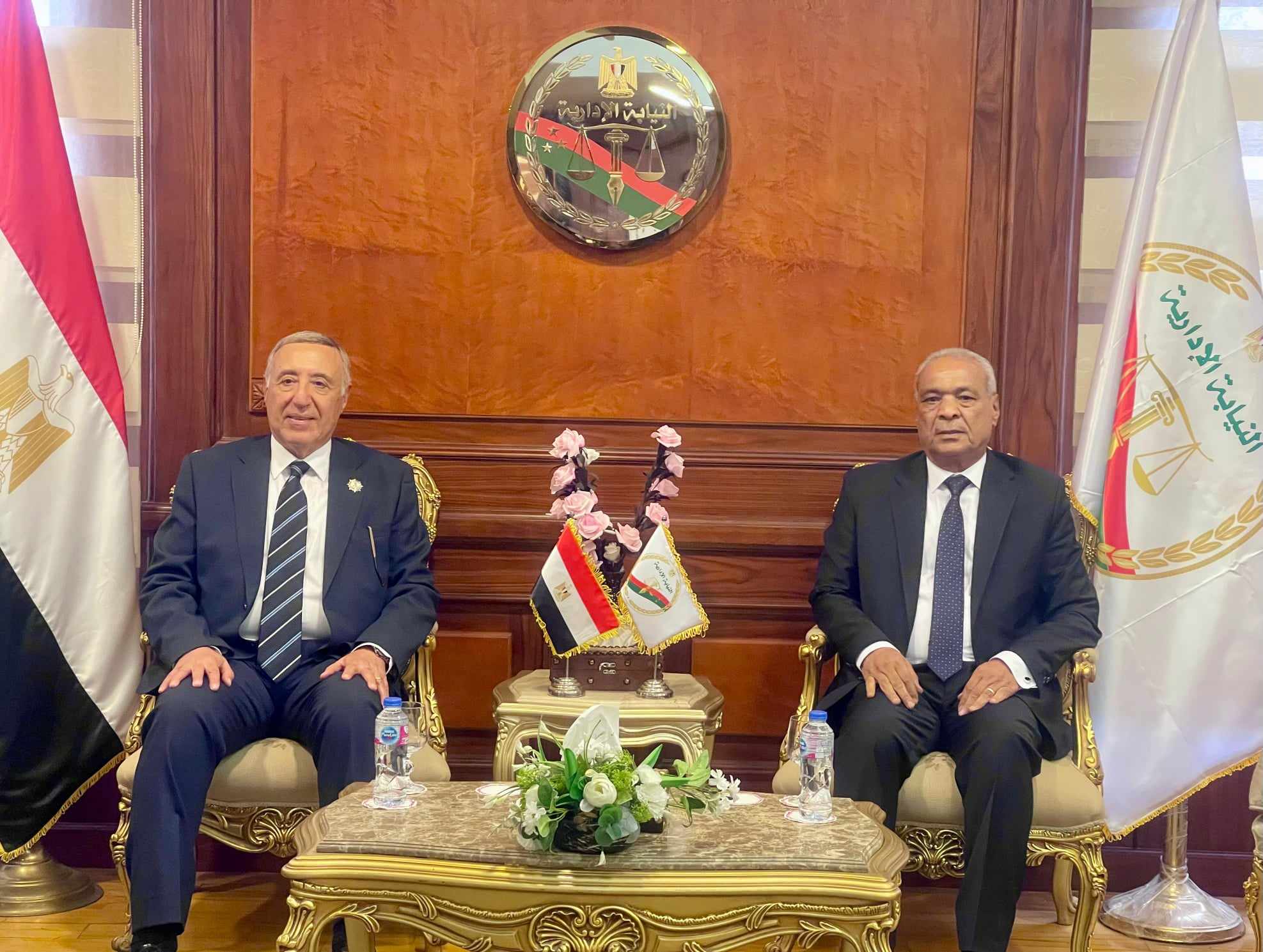 على رأسهم بولس فهمى.. وفد “الدستورية العليا”يهنئون رئيس النيابة الإدارية بقيادة الهيئة