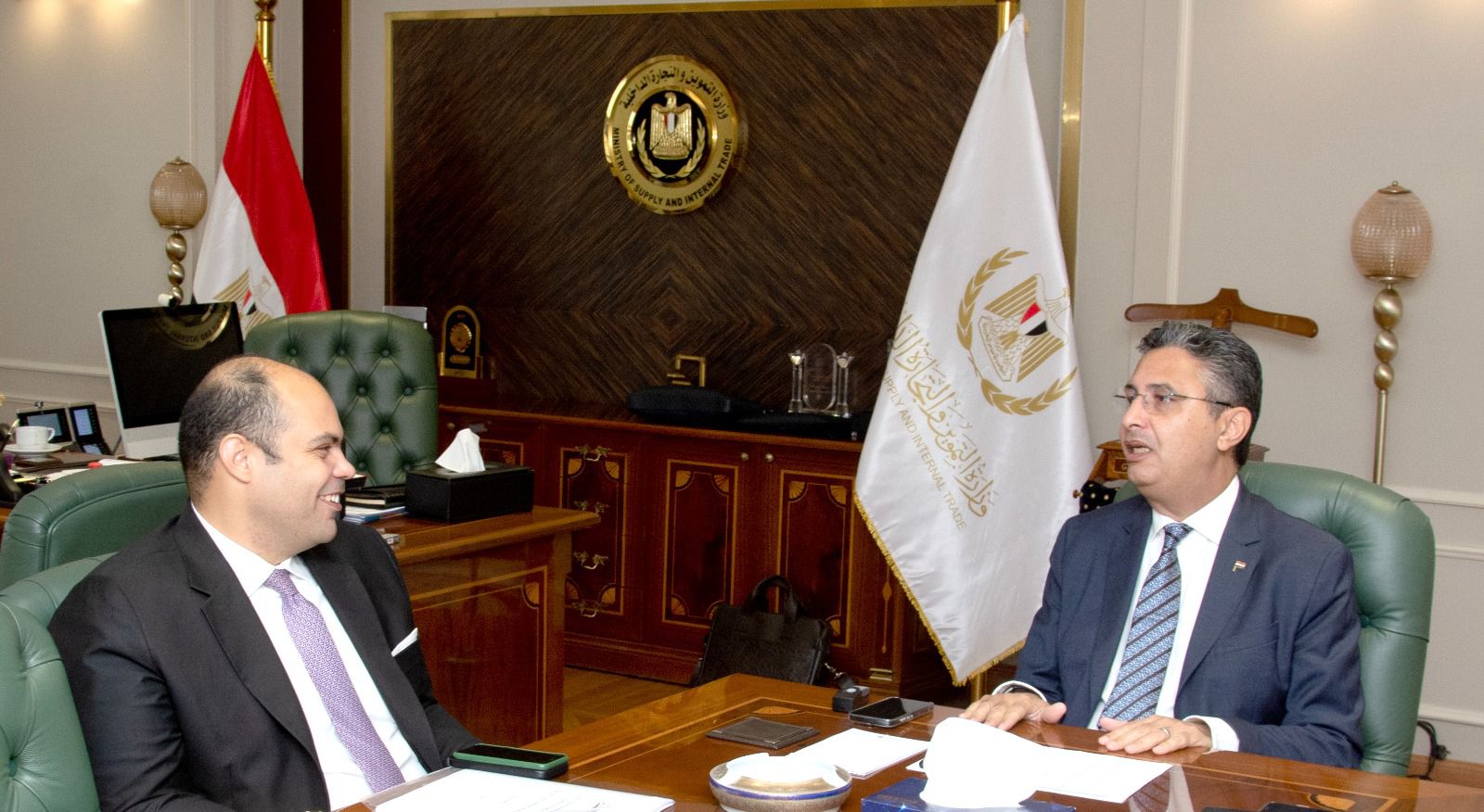 وزير التموين يستقبل رئيس جهاز حماية المنافسة ومنع الممارسات الاحتكارية