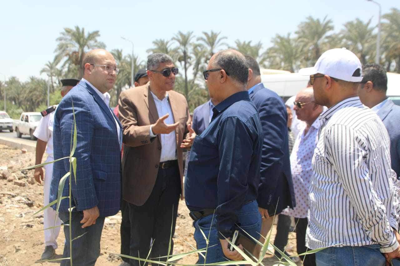 محافظ الجيزة يتفقد توسعة طريق مصر أسيوط الزراعي ليصل الي ١١.٥م لخدمة المواطنين