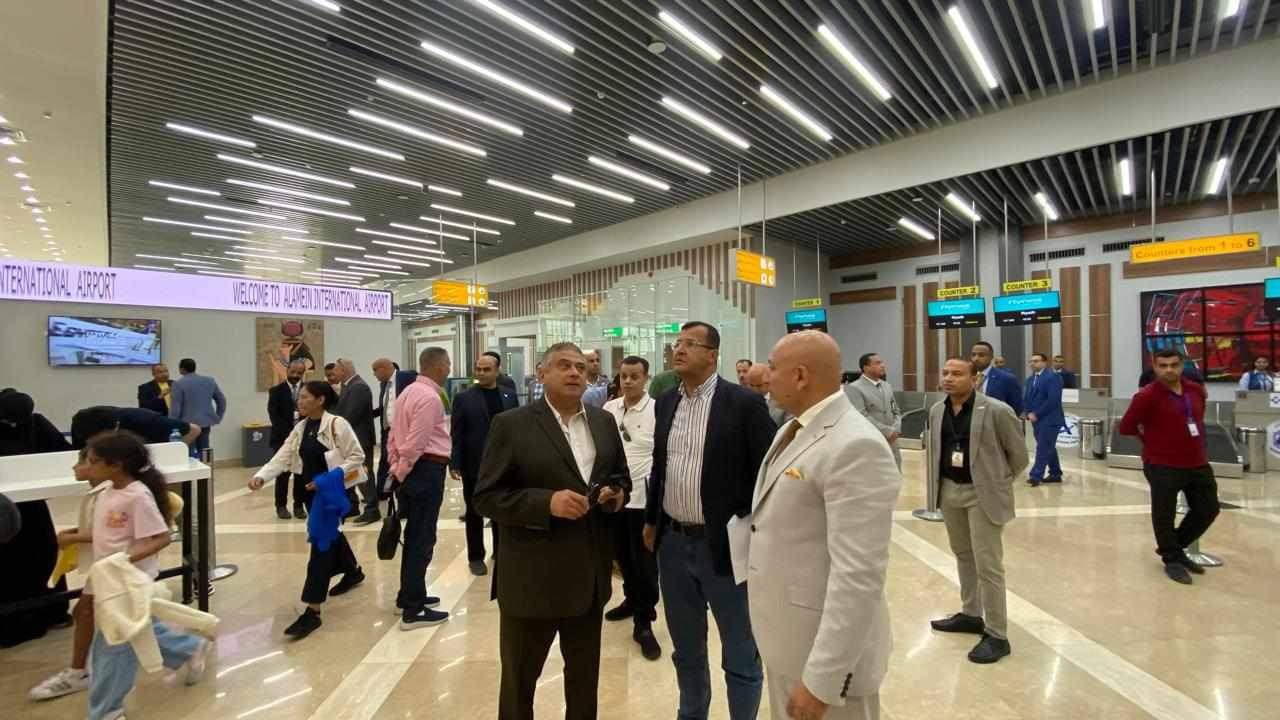 اللجنة العليا للتفتيش الأمنى والبيئي بالمطارات تتفقد مطارى برج العرب والعلمين الدوليين