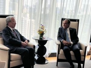 وزير الخارجية يلتقي رئيس وكالة اليابان للتعاون الدولي “الجايكا”