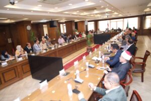 عادل النجار يجتمع بأعضاء مجلسي النواب والشيوخ عن دوائر الجيزة