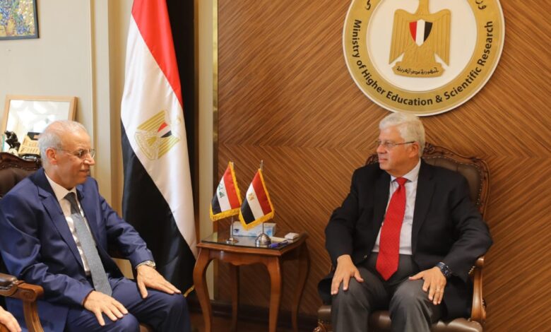 وزير التعليم العالي والسفير العراقي الجديد