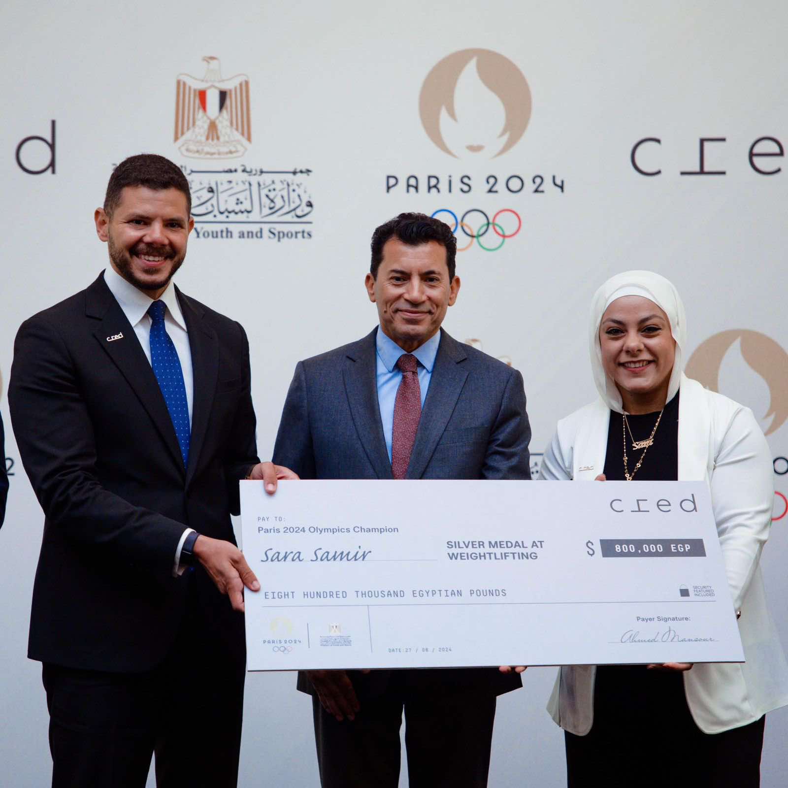 Cred تُكرم أبطال مصر الفائزين بميداليات بأوليمبياد باريس 2024