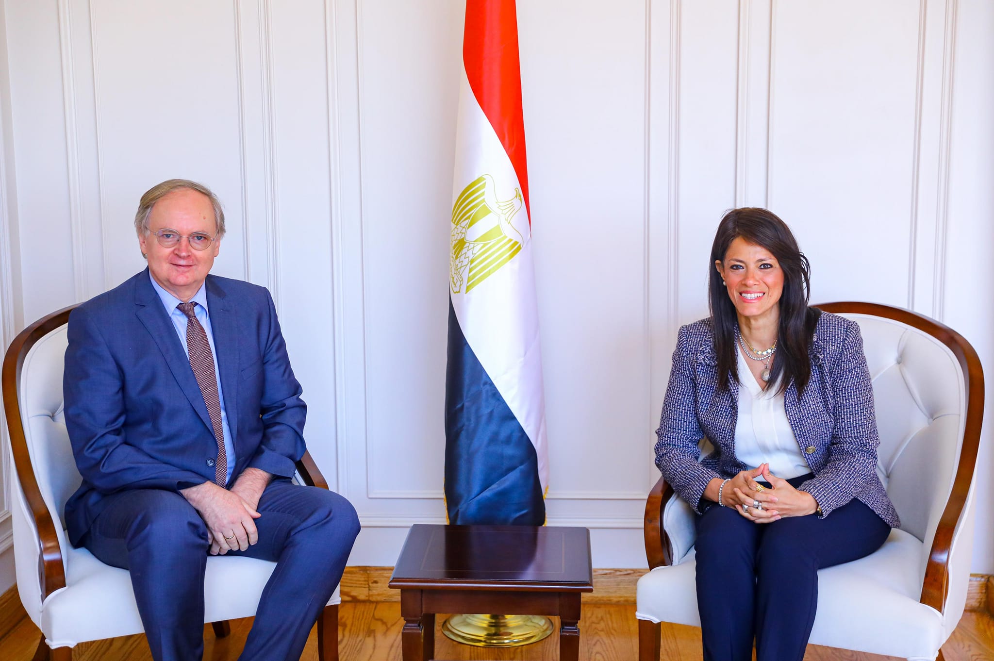 وزيرة التخطيط تبحث مع سفير الاتحاد الأوروبي إجراءات الإصلاح الهيكلي