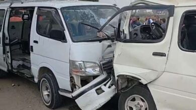 تصادم ميكروباص