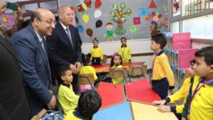 نائب وزير التربية والتعليم يجري جولة تفقدية في مدارس المرج