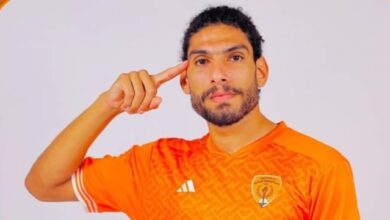 ضياء السيد مهاجم فريق المنصورة المنتقل الي مودرن سبورت
