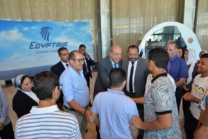 وزارة الطيران المدني تنظم جولة تعريفية لأوائل الثانوية العامة بمقر أكاديمية مصر للطيران للتدريب والقطار الآلى ومتحف مصر للطيران