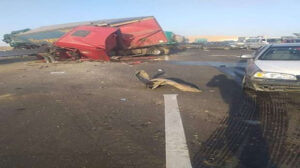 مصرع وإصابة 5 في تصادم مروع على الأوسطي بـ حلوان