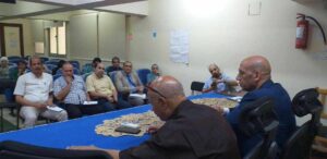 بعد تجديد الثقة.. وكيل وزارة الصحة بالفيوم يجتمع  بمديري الإدارات الفنية