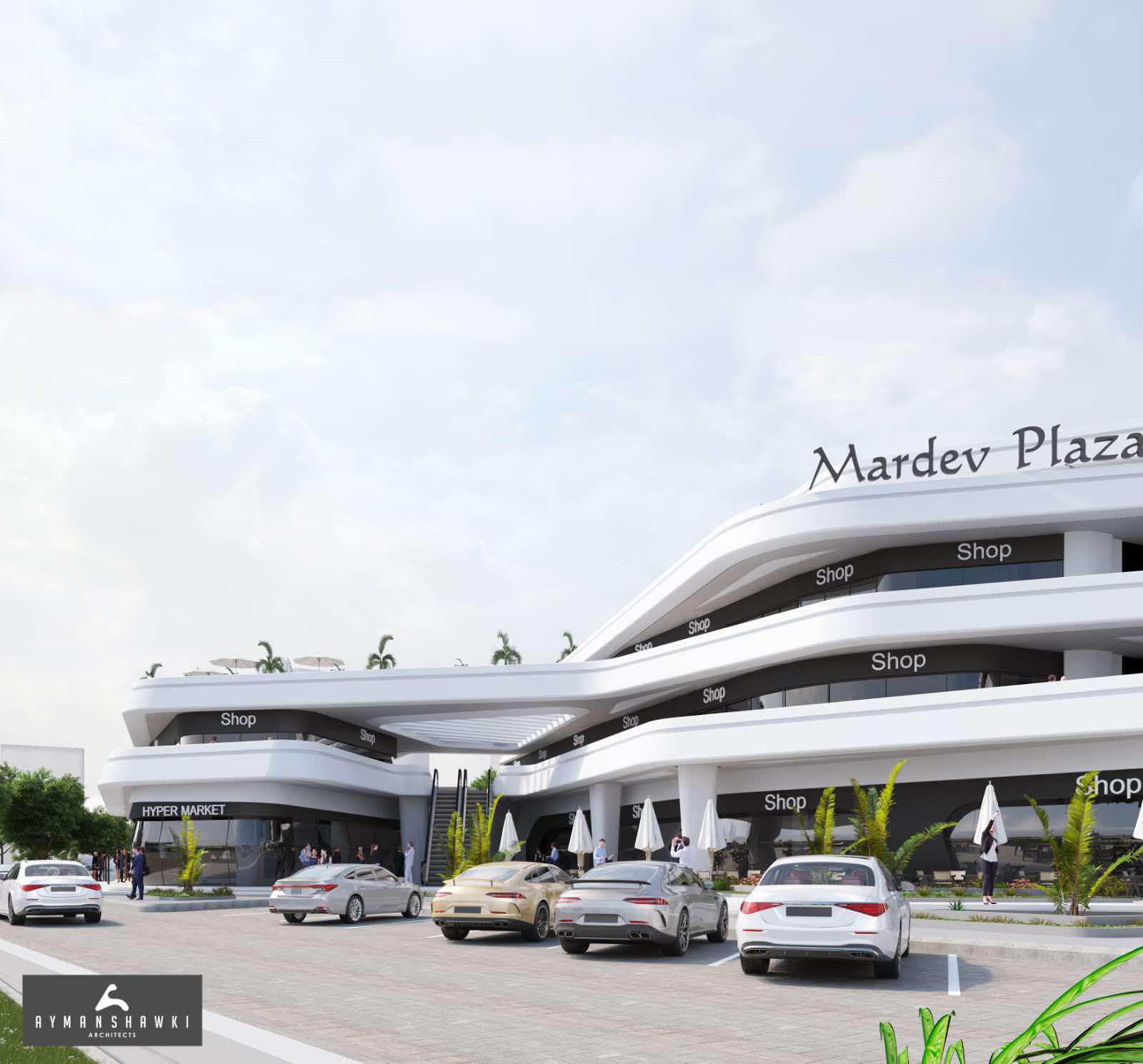 مكتب  Ayman shawki architects  للاستشارات الهندسية ينهى تصميم مشروع «Mardev plaza mall»