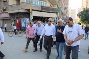 محافظ المنيا يشدد على إزالة التعديات والإشغالات وقطع التيار الكهربائى عن أبراج سكنية مخالفة بملوي