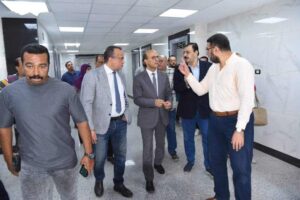 رئيس جامعة أسيوط يتابع آخر استعدادات افتتاح المستشفي الجامعي