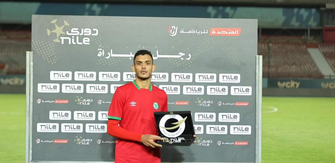 غنام محمد يحصل على لقب رجل مباراة فريقه أمام انبي بالدوري