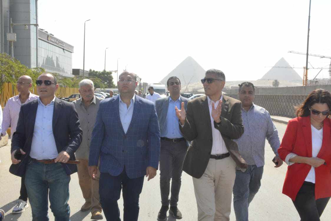 جولة تفقدية لمحافظ الجيزة بمحيط المتحف المصري الكبير
