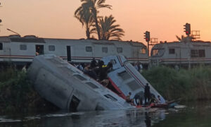 رفع حالة الطوارئ بالمستشفيات  المنيا لعلاج المصابين بعد حادث تصادم قطاري السكة الحديد