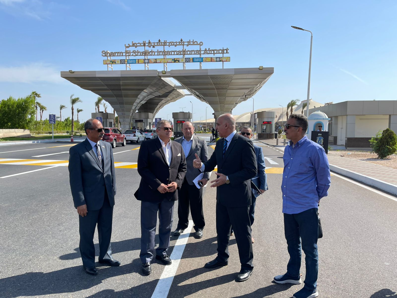 جولة تفقدية للجنة العليا للتفتيش الأمني والبيئي في مطار شرم الشيخ الدولي
