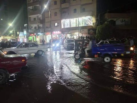 انفجار ماسورة مياه