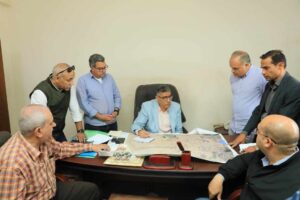 محافظ الجيزة يتابع موقف البنية التحتية بالمنطقة الصناعية