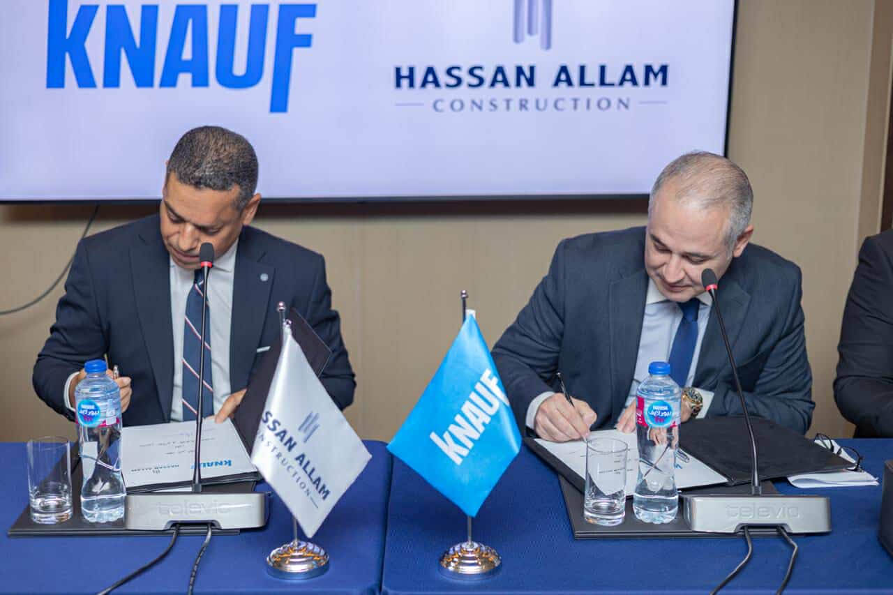” كناوف مصر” تتعاون مع حسن علام للإنشاءات لتزويد مشروعاتها بمستلزمات البناء الحديث