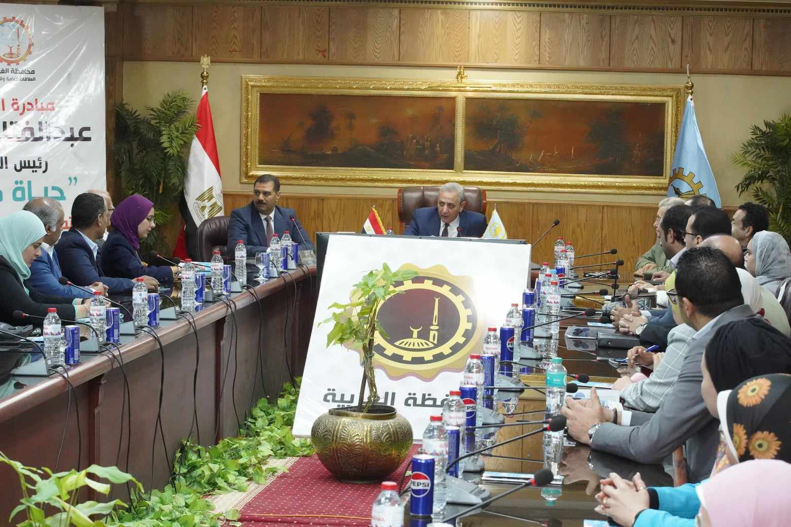 جولة لوفد وزارة التخطيط لقرية نهطاي بالغربية و الاستعداد لاستضافة المنتدى الحضري العالمي