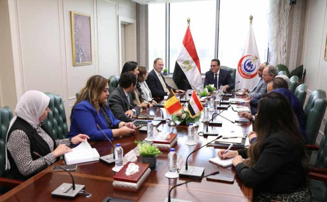 وزير الصحة يستقبل سفير  بلجيكا لبحث سبل التعاون