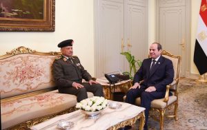 السيسي يستقبل وزير الدفاع والإنتاج الحربي