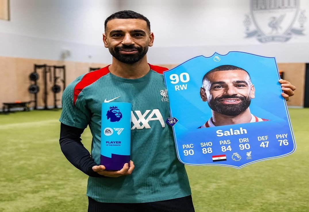 صلاح يحصد جائزة الأفضل في الدوري الإنجليزي عن شهر نوفمبر ويعادل رقم جيرار ورونالدو