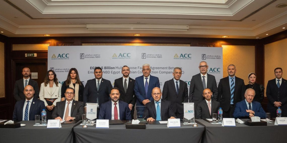 بنك الإمارات دبي الوطني – مصر يوقع عقد تمويل بـ 2.5 مليار جنيه مع شركة الإنشاءات العربية
