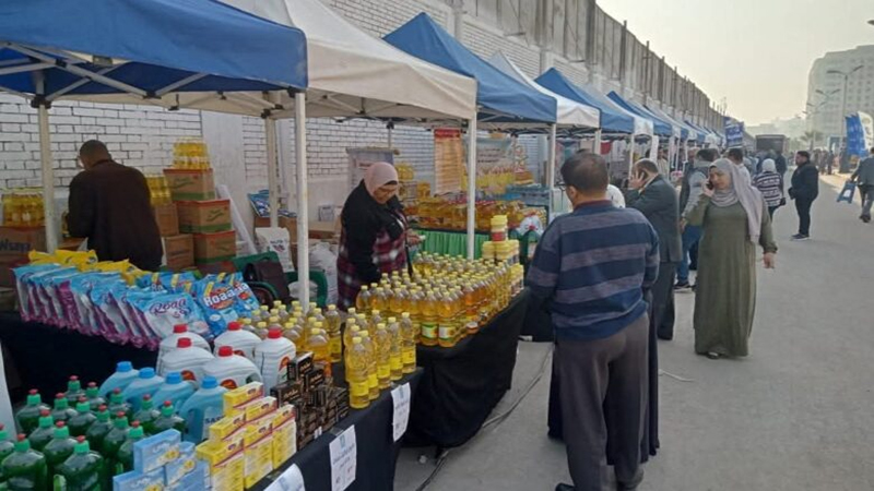 افتتاح سوق اليوم الواحد بمنطقة العمرانية بمحافظة الجيزة