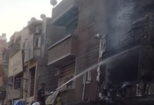 انتداب المعمل الجنائي لمعاينة حريق شقة في روض الفرج