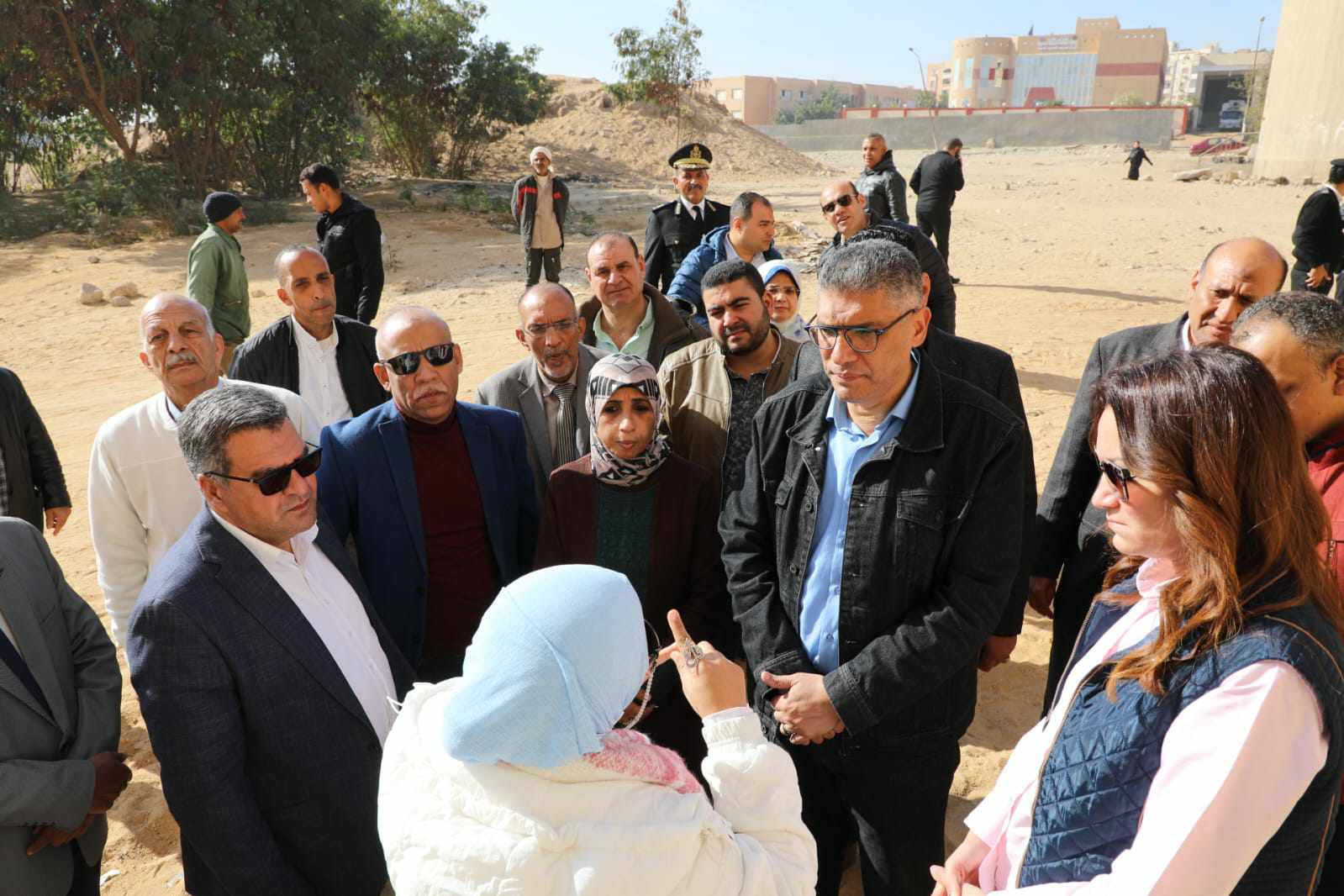 محافظ الجيزة يتفقد أعمال مشروع مبني خدمات مصر بحدائق الأهرام